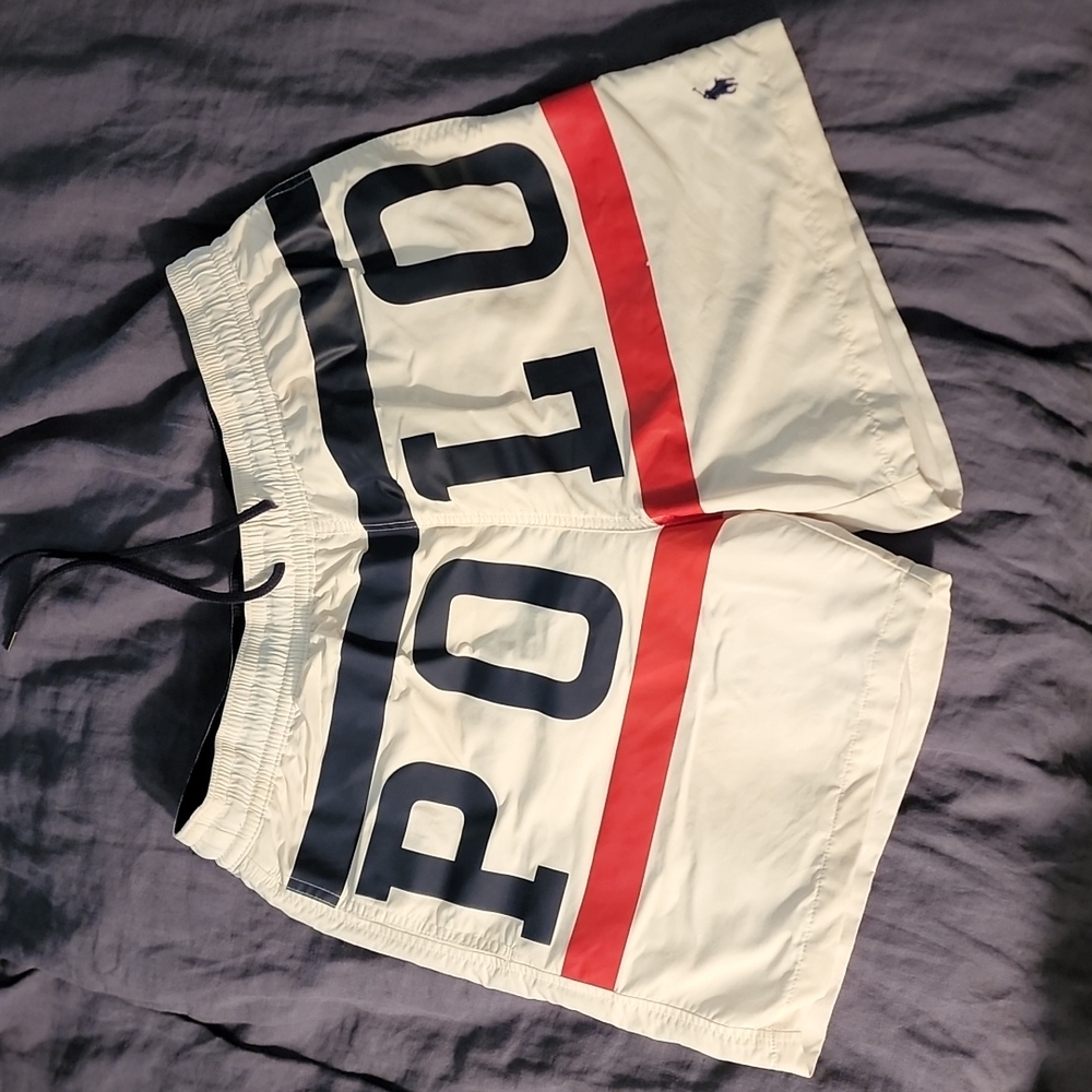 Mens Polo ralph lauren swim trunks large